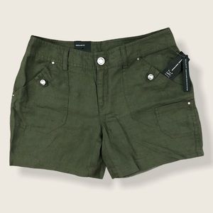 INC INTERNATIONAL CONCEPTS 💯% LINEN SHORTS (4)